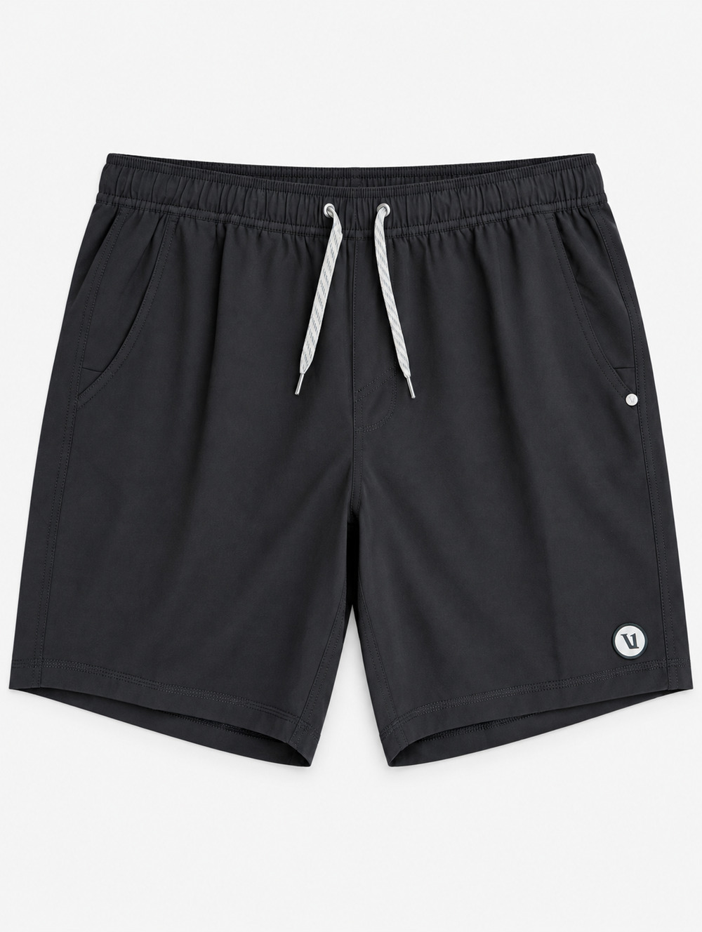 Vuori Kore Shorts Mens L Black V302 Lined Drawstring Athletic Shorts NWT